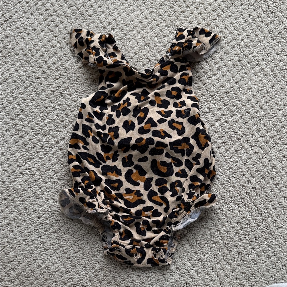 Leopard Print Baby Romper